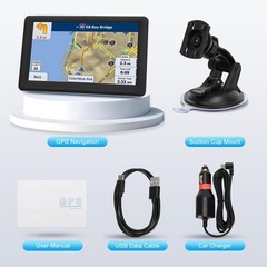 Car Truck GPS Navigation 7 Inch Touch Screen 2026 Maps Spoken Direction