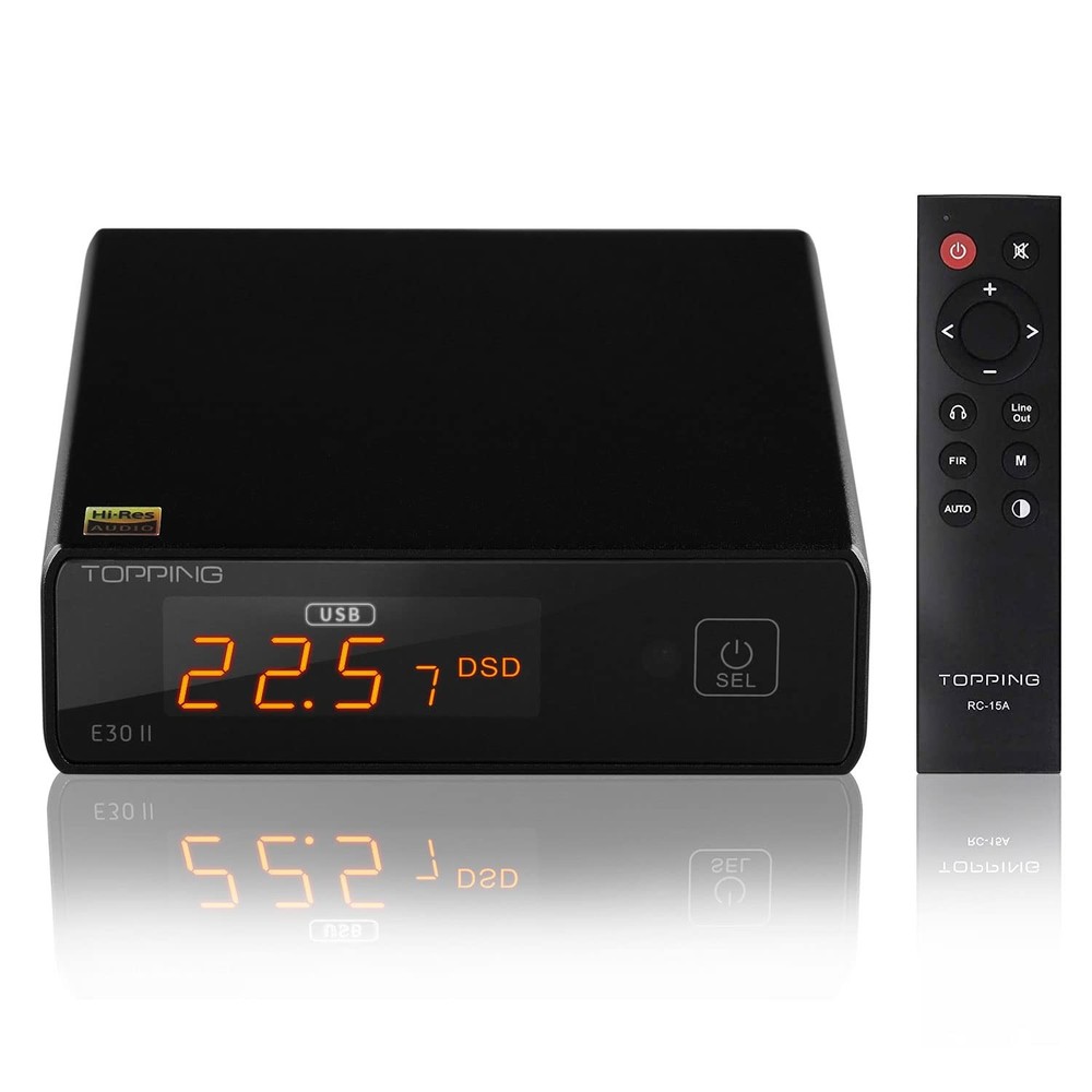 Topping E30 II Hi-Res DAC Preamp, 2x AK4493S Decoder