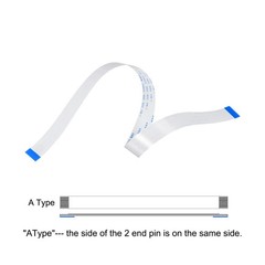 24Pin 0.5mm 300mm FFC FPC Flat Flexible Cable LCD Laptop A Type , 5Pcs