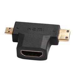 HDMI Female to Mini Micro HDMI Male Adapter Connector Components Plug Port