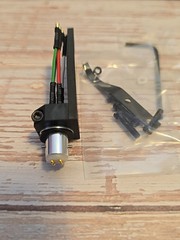 Straight Arm Angled Carbon Fiber Headshell Azimuth Adjust 2 Lock Pin HSE24