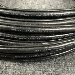 100 FT RG6 18 AWG Grounded Coaxial Digital Cable for Satellite HD TV VCR Video