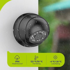 SANNCE 1x HD 1080P Video 5in1 Home CCTV Security Camera Outdoor IR Night Vision