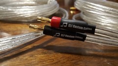 ELF Custom Cables Silver Surfer OCC Silver Speaker Cables 15ft w/ banana plugs