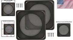 Speaker Subwoofer Guard Protector Square 4 inch ABS Plastic Metal Mesh 2Pcs