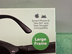 New WeariQ Wireless Smart Glasses Bluetooth, Black Polarized Lenses, Large Frame