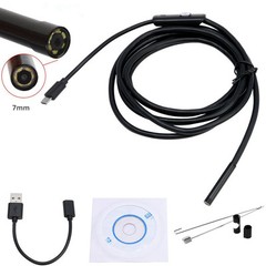 2M 7mm 6 LED Waterproof Borescope Endoscope Inspection Snake Scope Tube Camera