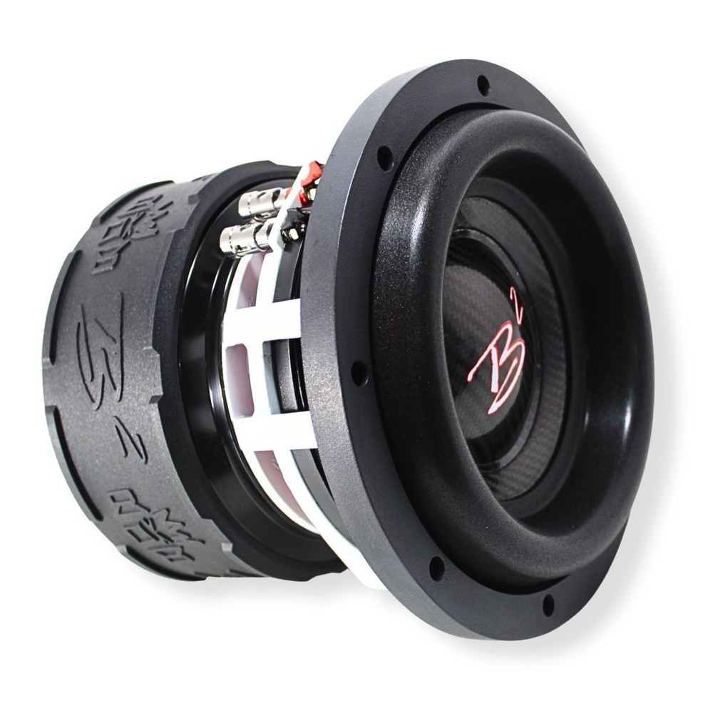 B2 Audio RAMPAGE 8 V3 8″ Dual 1-Ohm 2″ Voice Coil 1000 Watt RMS Subwoofer