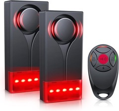 108dB Anti-Theft Car Vibration Alert with Remote and Durable Weatherproof Design