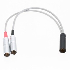 Mini-XLR 3-Pin TA3M to Dual 3Pin small-XLR TA3M 8″ L2B2AT 1M2M Balanced Cable