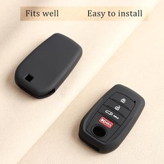 Key Fob Cover for Toyota 2026 RAV4 2025 2026 Grand Highlander Black and Black
