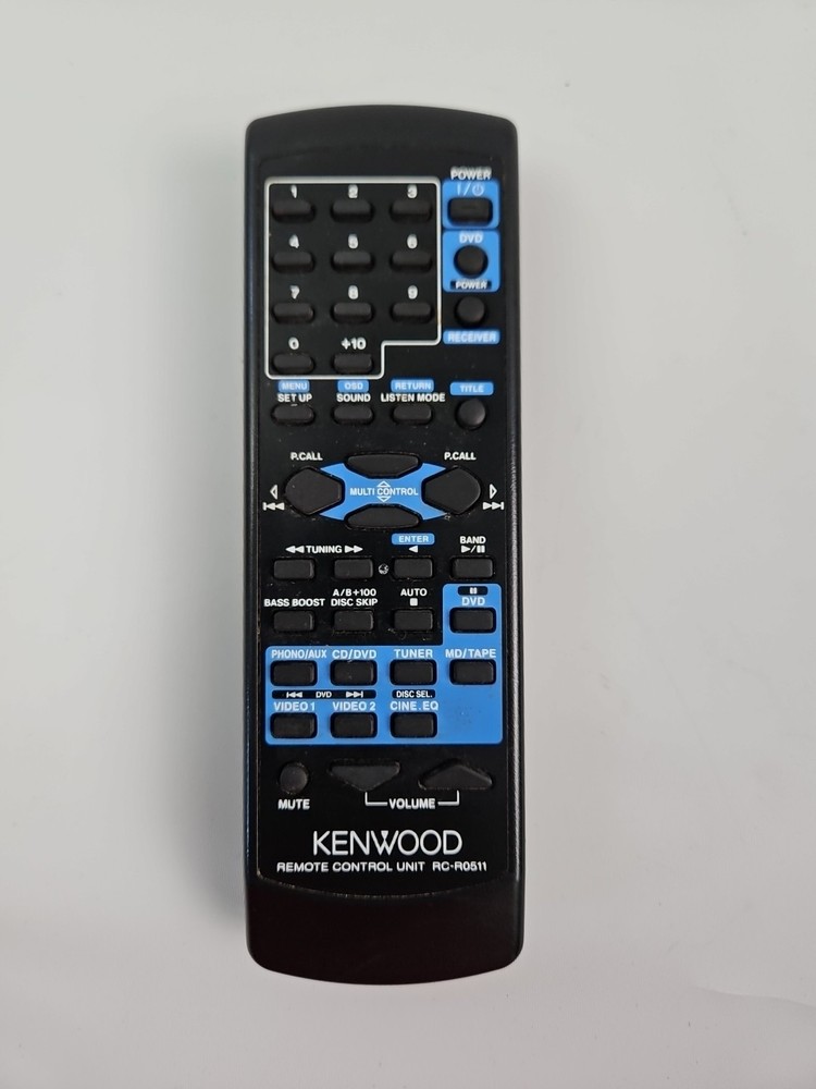 Kenwood RC-R0511 Remote Control Black, with New Batteries Tested & Working