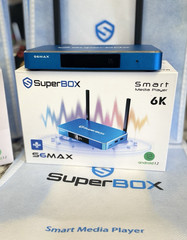 SuperBox S6 Max Android TV Box 4K Smart Media Stream Time Shift Voice Remote