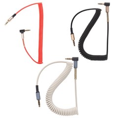 Stretchable Spring Cable 1.8m Long for Car Phone Headphone Speaker Accessories