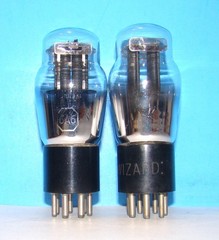 No type 6A6 radio audio amplifier electron vacuum 2 tubes valve tested ST 6A6G