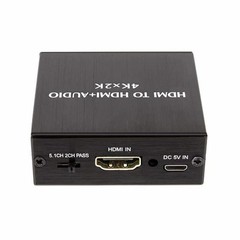 4K x 2K Video Audio Extractor HDMI to 3.5MM Audio Converter Stereo Adapter