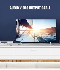 Av Cable, 3.5mm to RCA AV Output Cable for TV, Smartphones,MP3, ,Speakers,Hom…