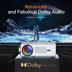 4K Portable Projector 1080P FHD 5G WiFi Bluetooth LCD Video Mini Home Theater