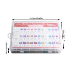 30-300PC Car Blade Fuse Assortment Assorted Kit Blade Set Auto Truck Automotive
