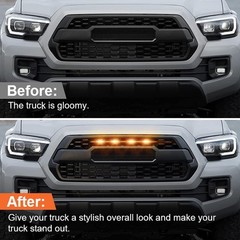 LED Grill Lights for 2016-2022 Aftermarket Toyota Tacoma TRD PRO Grille with Har