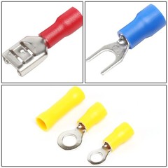 1200 PCS ELECTRICAL CONNECTOR SPADE EYELET WIDE GAUGE TERMINAL ASSORTMENT KIT