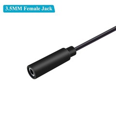 2-Pack 3.5mm Plug to Speaker Wire Connector Cable for Audio Repair Needs