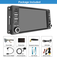 For Jeep Wrangler Unlimited 2007-2015 Apple Carplay 7″ Car Radio Stereo GPS CAM