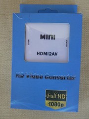 HDMI2AV Mini Converter HDMI To AV Adapter HDMI to RCA 1080P HD Video Audio NEW