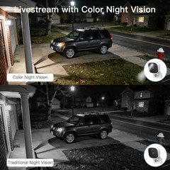 X2 VIMTAG 5G/2.4G 2.5K Cameras for Home Security-Outdoor/Indoor White Black