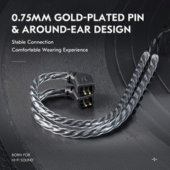 KZ ZS10 PRO in Ear Monitor Earphone Cable, 2Meter Long IEM Cable with Mic, CCZ 4