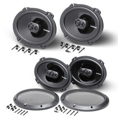 2x Rockford Fosgate P1683 6″x8″ 260 Watt + 2x P1694 150W 6×9″ Coaxial Speakers