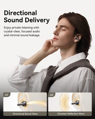 Baseus Open Ear Clip-On Headphones Hi-Res LDAC & HiFi4 Earbuds MC1 Pro