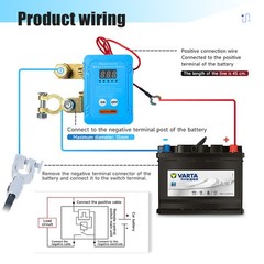 12/24V 240A Remote Battery Disconnect Kill Switch Anti Theft RV ATV Boat & LED
