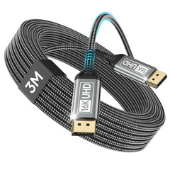 16K DisplayPort Cable 2.1 10FT, DP Cable Supports 8K@240Hz, 4K@540Hz 360Hz 240Hz