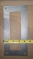 Single Din Stereo Mounting Plate Raw Steel