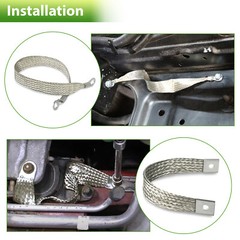 40140 Engine Braided Ground Strap Kit Set of 4