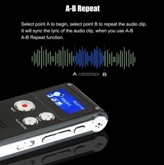 Digital Voice Recorder Dictaphone Audio Sound Recorder Mini small Spy Lecture A+