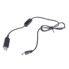 USB to DC12V 5521 Power Transfer Cable with Switching for Camera and Hard Disks