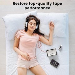 Cassette Head Cleaner Tape with Fluid Maintenance Kit – Easy to Use & Restore