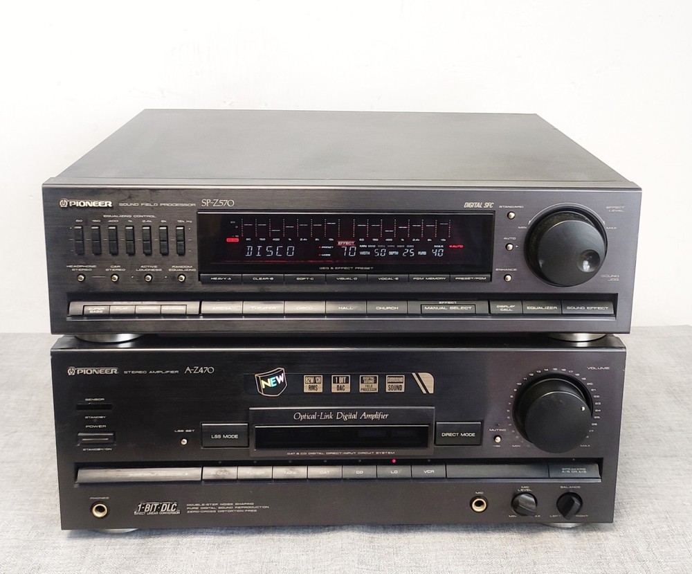 Pioneer A-Z470 Stereo Amplifier HIFI Separate With Matching SP-Z570 Graphic EQ