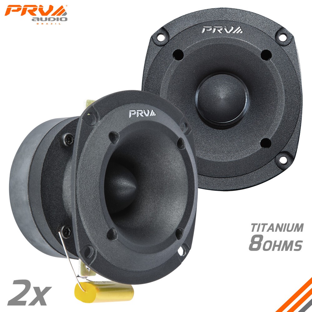2x PRV Audio TW350Ti Bullet 3” Pro Super Tweeter 8 Ohm Titanium Car Audio 240W