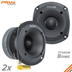 2x PRV Audio TW350Ti Bullet 3” Pro Super Tweeter 8 Ohm Titanium Car Audio 240W
