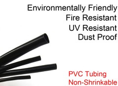 Black PVC Cable Sleeve Tubing Wire Harness Wrap Wiring Loom Cover Protection Lot