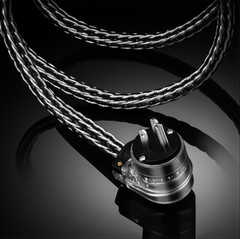 8AWG OCC Silver Hybrid Power Cable EU US HiFi Audio Supply Cord Right Angle Plug