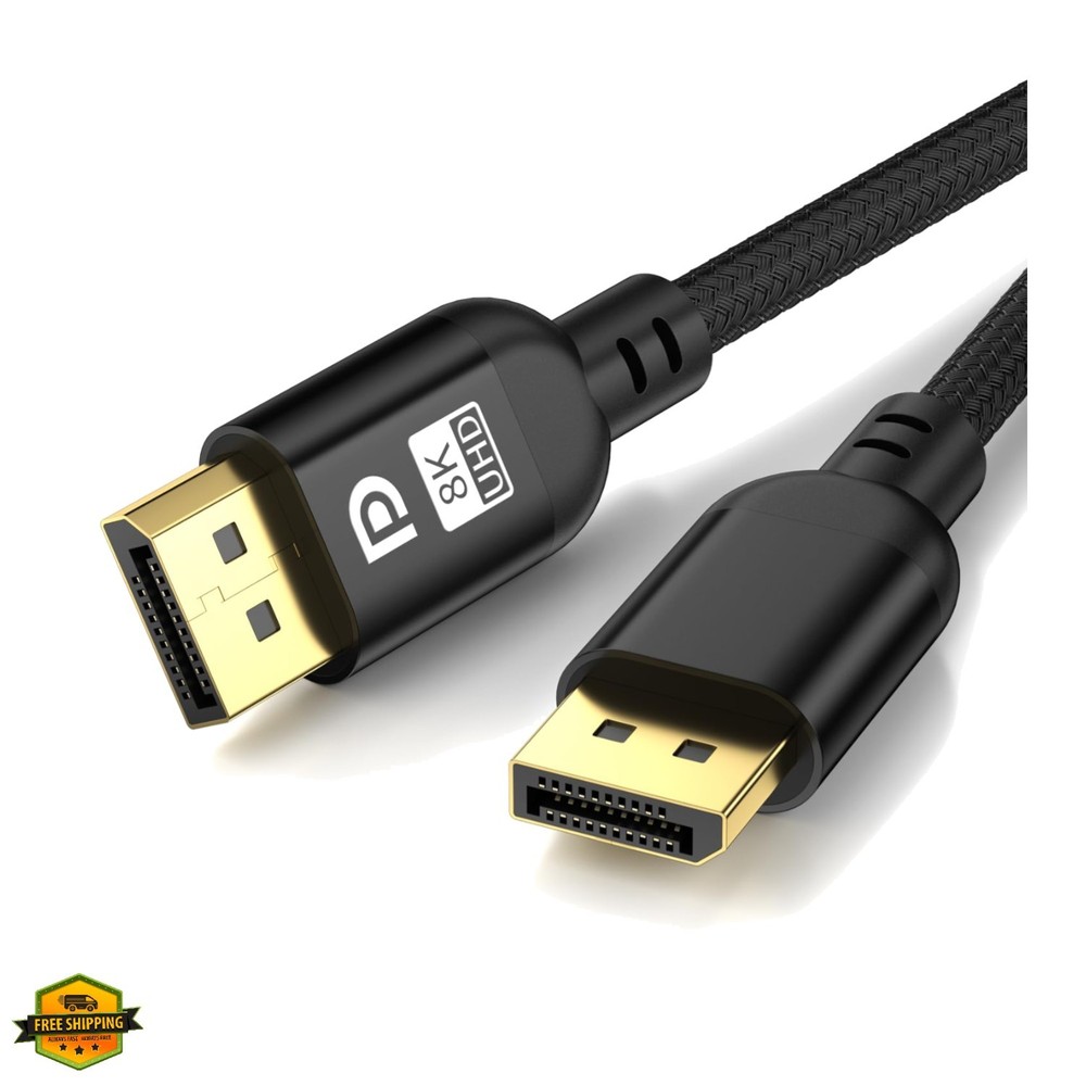 8K DisplayPort Cable 3.3FT, DP 1.4 Cable, 32.4Gbps 8K@60Hz 4K@120Hz 2K@240Hz,…