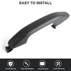 Exterior Door Handle Replacements(Textured Black) Front Right Passenger Side