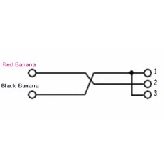 1Pairs Dual Banana Plug RA to XLR 3pin male Audio Speaker patch Cable DJ PRO PA