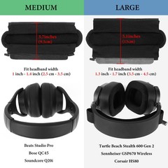 Geekria Hook and Loop Headband Pad for Bose, Beats, JBL, Beats, ATH Headphones