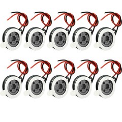 5/10x Speaker 13mm Dia 8Ohm 1W 2-Wire Mini Micro Audio Magnetic For Arduino USA