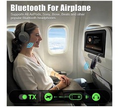 Bluetooth 6.0 2-in-1 TX/RX 3.5mm AUX Adapter Type-C Charging Low Latency